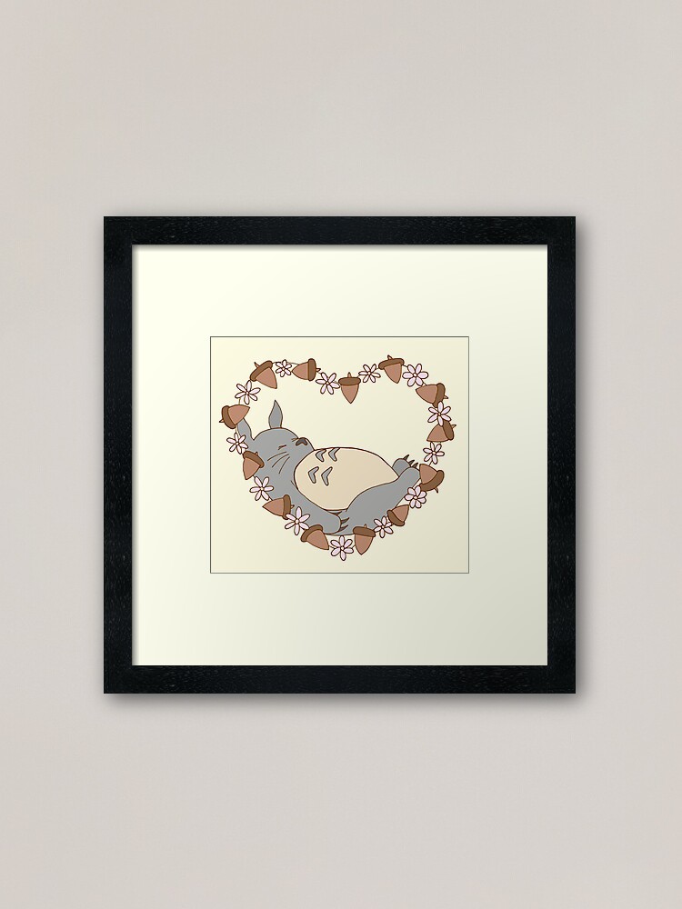 Alternate view of Sleeping Totoro Framed Art Print