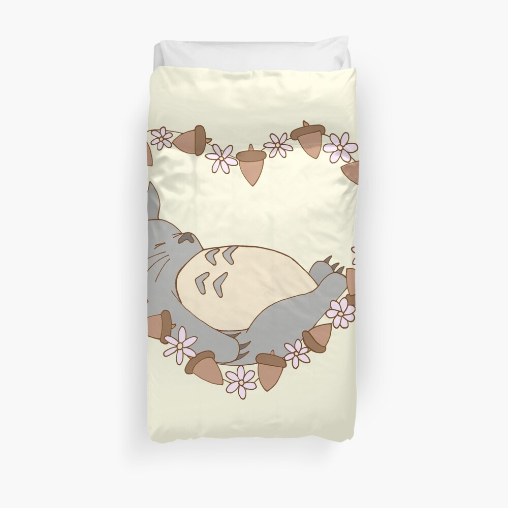 Sleeping Totoro Duvet Cover