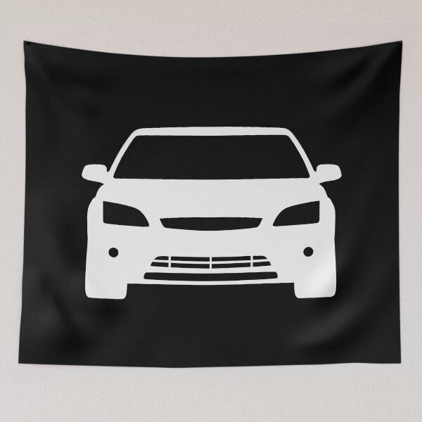 Item preview, Ford Focus MK2 2004-2008 white silhouette designed and sold by EdimDesign.