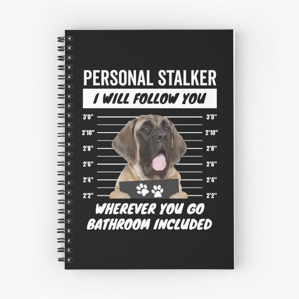 Item preview, Personal Stalker Dog – English Mastiff designed and sold by More Cute Dogs.