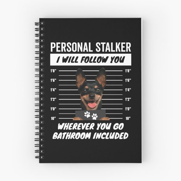 Item preview, Personal Stalker Dog – Miniature Pinscher designed and sold by More Cute Dogs.