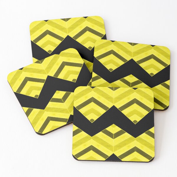 Item preview, Chevron Pattern - Grey and Blazing Yellow  designed and sold by ckylin.