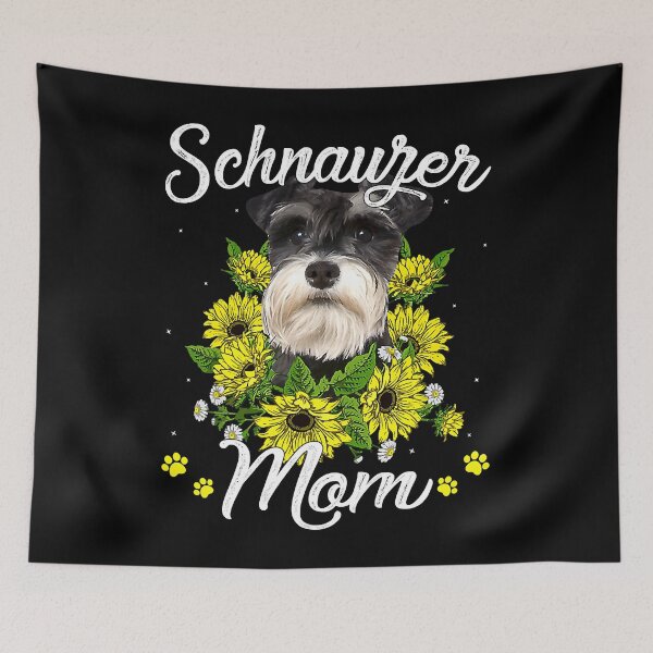 Item preview, Womens Dog Mom Mother's Day Gift Sunflower Schnauzer Mom designed and sold by frontvernacular.
