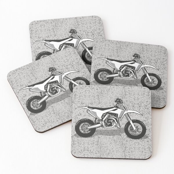 Item preview, Motocross // monochromatic grey and black and white motorcycles designed and sold by SelmaCardoso.