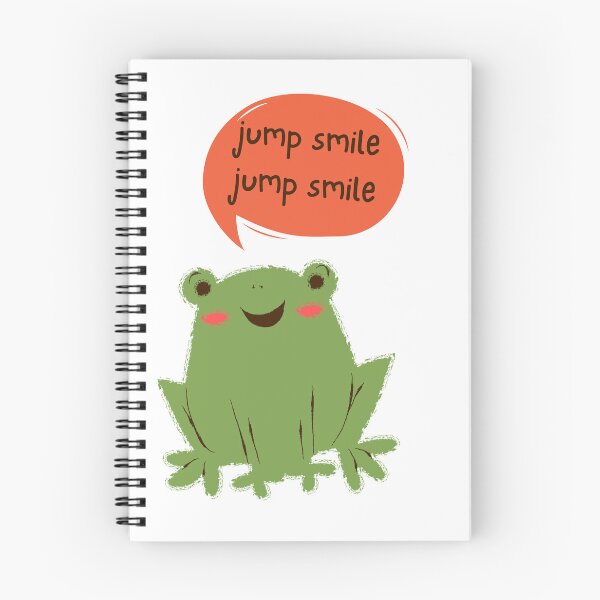 Item preview, Smiling green frog jumping from side to side funny designed and sold by klimov0101.