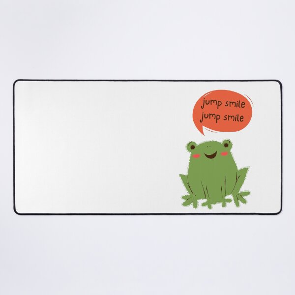 Item preview, Smiling green frog jumping from side to side funny designed and sold by klimov0101.