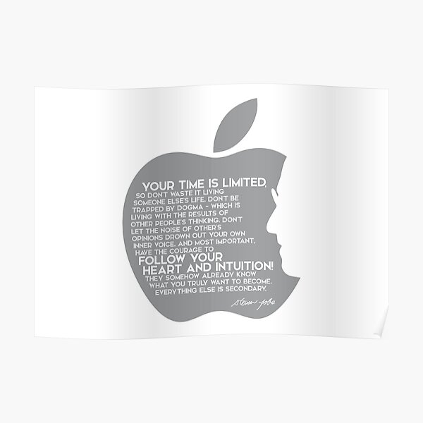 your time is limited (v2) - steve jobs Poster