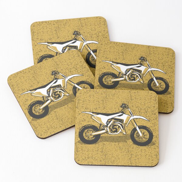 Item preview, Motocross // monochromatic yellow and black white motorcycles designed and sold by SelmaCardoso.