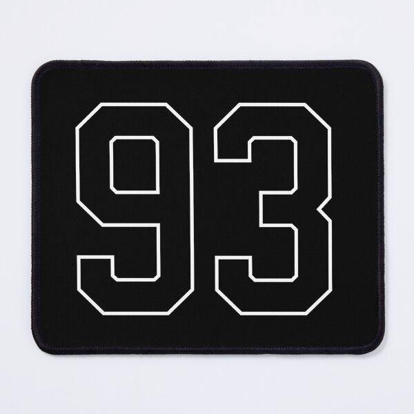 Item preview, Black Number 93 lucky sports jersey ninety three designed and sold by HeavyStyle.