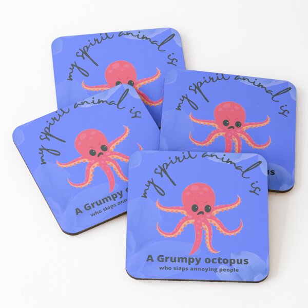 Item preview, my spirit animal is a grumpy octopus designed and sold by tania ochieng.