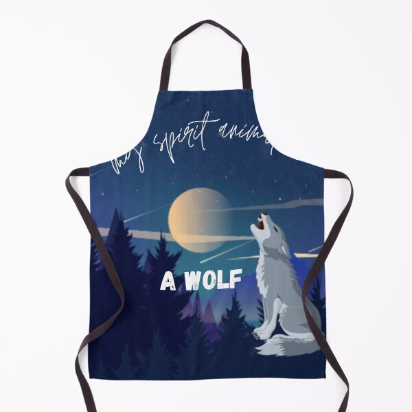 Item preview, MY SPIRIT ANIMAL IS A WOLF designed and sold by tania ochieng.
