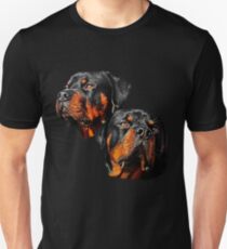 Rottweiler dog portrait Unisex T-Shirt