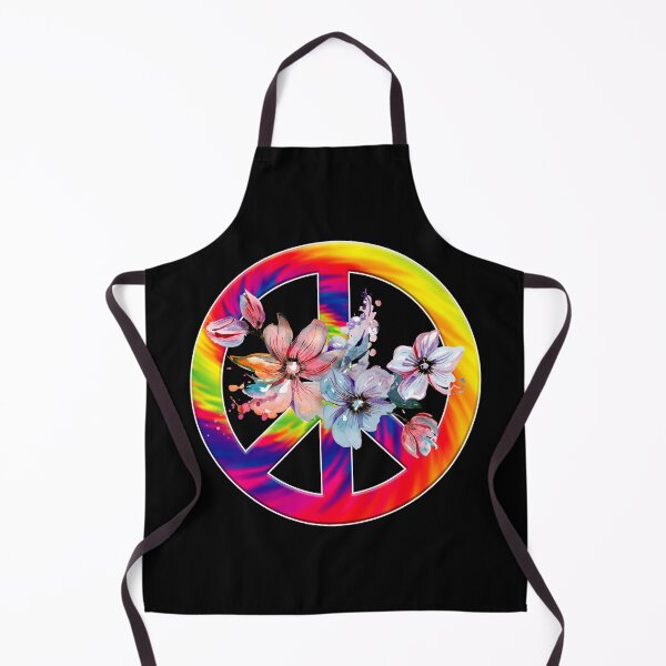 Item preview, Rainbow Peace Sign With Flowers Colorful Design designed and sold by EarthArtDesigns.