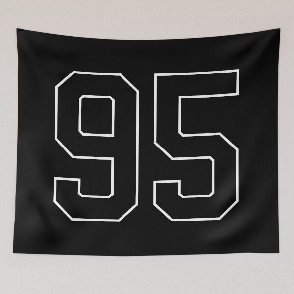 Item preview, Black Number 95 lucky sports jersey ninety five designed and sold by HeavyStyle.