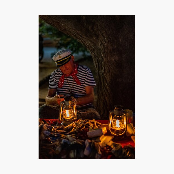 Old Fisherman Photographic Print