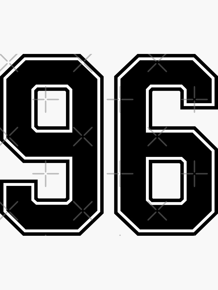 #96 Number 96 Sports. Jersey T-shirt My Favorite Player #96