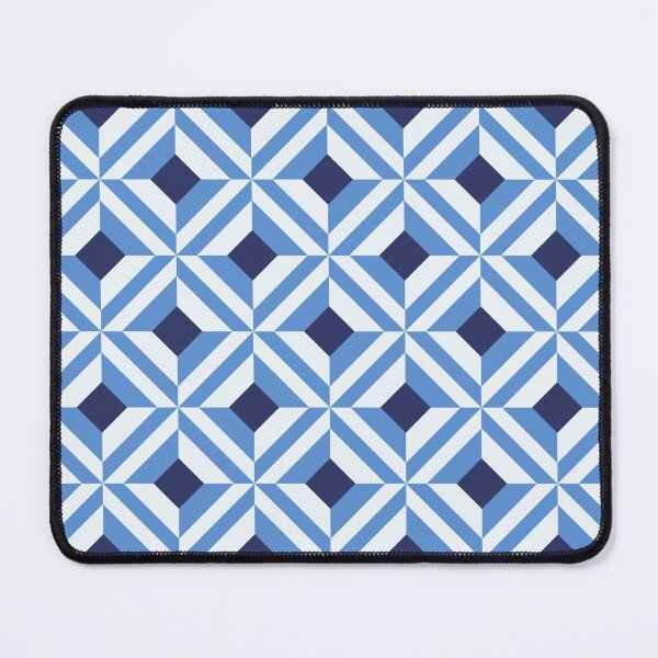 Item preview, Blue tones geometric pattern designed and sold by GoDesign1.