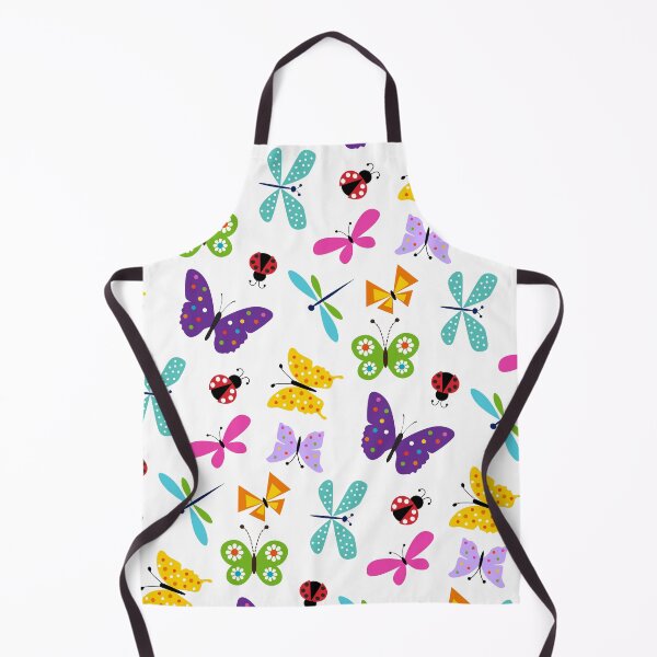 Item preview, Cute butterflies and ladybugs pattern designed and sold by GoDesign1.