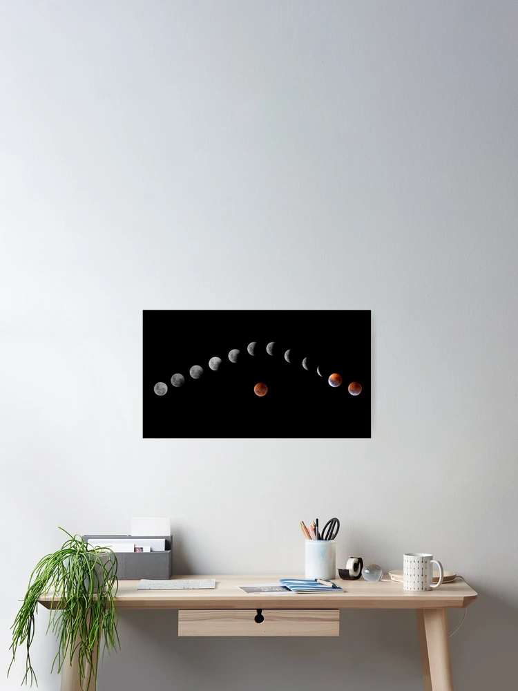 Thumbnail 2 of 3, Poster, Lunar eclipse designed and sold by Rafael Serrano Esguerra.