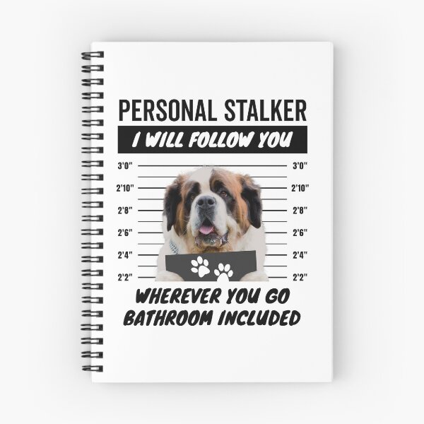 Item preview, Personal Stalker Dog – Saint Bernard designed and sold by More Cute Dogs.