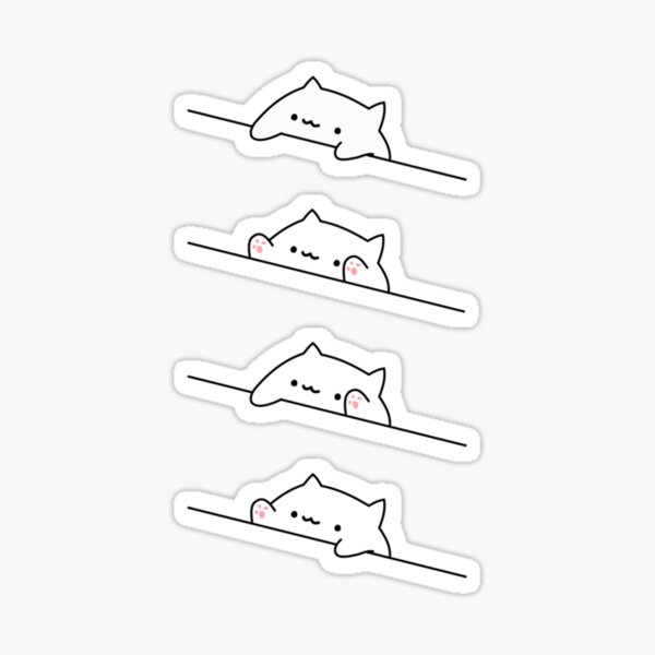 Bongo Cat Meme T Shirt Sticker For Sale By Marcahrens Redbubble 