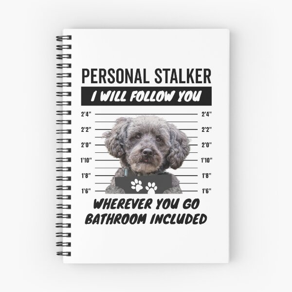Item preview, Personal Stalker Dog – Schnoodle designed and sold by More Cute Dogs.