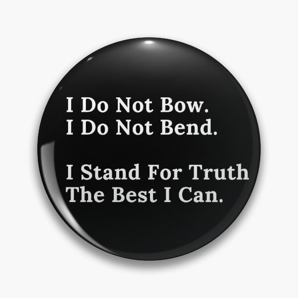 Item preview, I Do Not Bow - White Text designed and sold by TheKnightWriter.