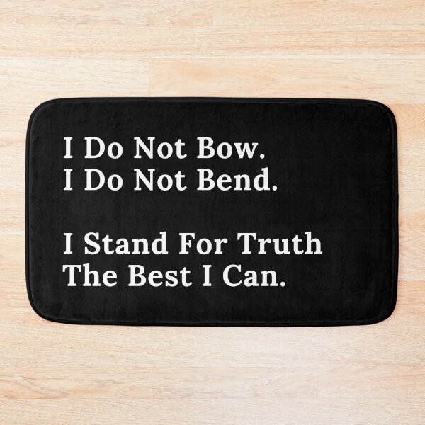 Item preview, I Do Not Bow - White Text designed and sold by TheKnightWriter.