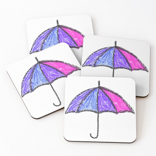 Item preview,  Umbrella, crayon Umbrella drawing, rain, bumber shoot, Parasol, umbrella kids drawing, designed and sold by Nostrathomas66.