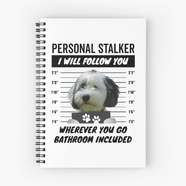 Item preview, Personal Stalker Dog – Sheepadoodle designed and sold by More Cute Dogs.