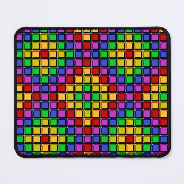 Item preview, Rainbow Tile Mosaic designed and sold by Pink Pineapple Works.