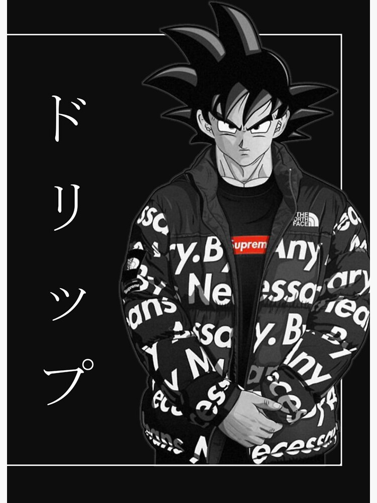 shittily drawn drip goku Art Board Print for Sale by ChotickZ