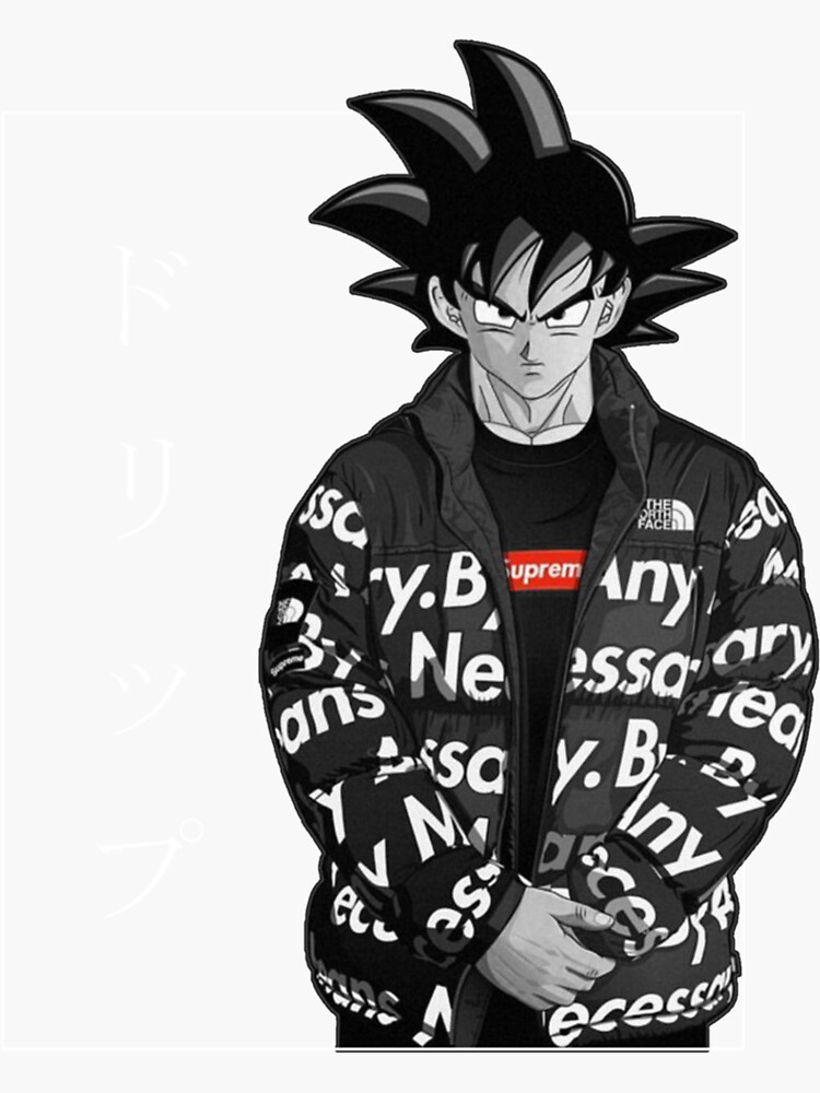 Goku Drip Classic T-Sh Sticker for Sale by petitehlw