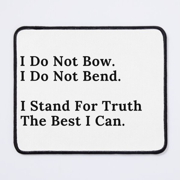 Item preview, I Do Not Bow - Black Text designed and sold by TheKnightWriter.