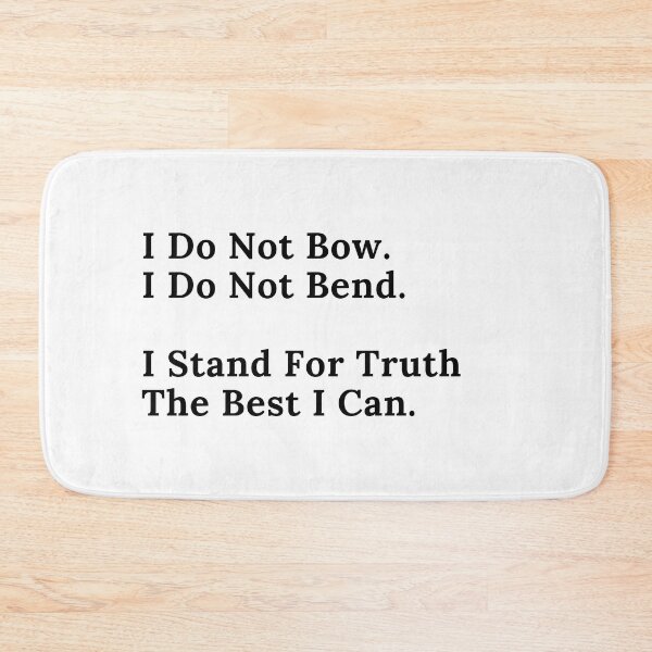 Item preview, I Do Not Bow - Black Text designed and sold by TheKnightWriter.