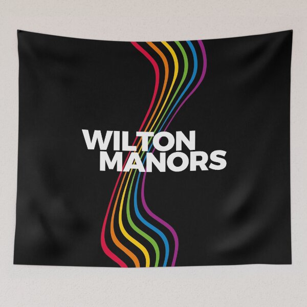 Item preview, Wilton Manors rainbow LGBT flag pride month 2023 designed and sold by retrippy.