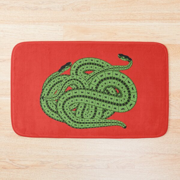 Item preview, Two Slithering Green Snakes Reptiles designed and sold by Anna Lemos.