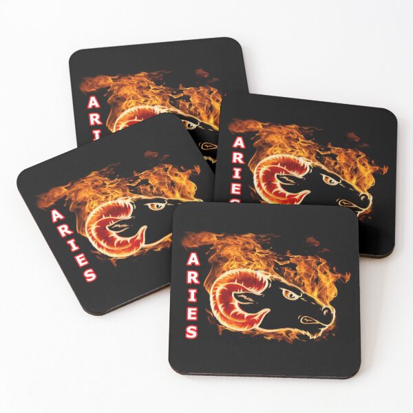 Item preview, FLAMING ARIES RAM | ASTROLOGICAL DESIGN (Version 3) designed and sold by BrandoCafe.