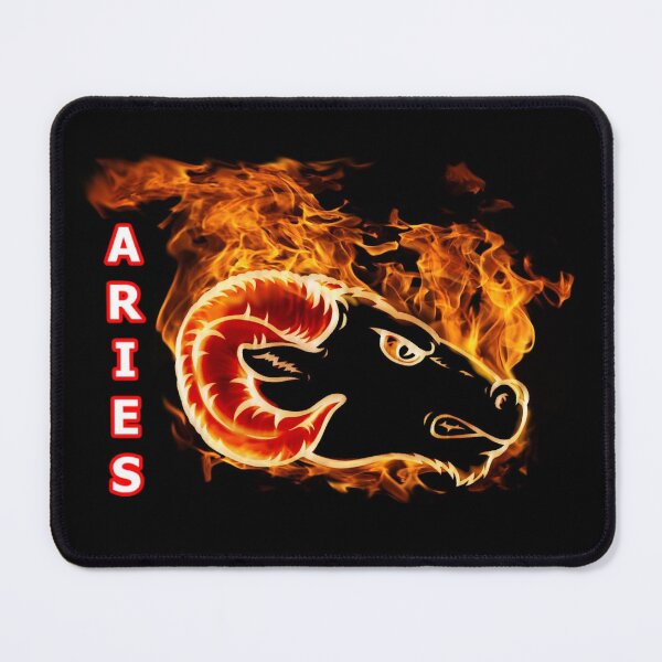 Item preview, FLAMING ARIES RAM | ASTROLOGICAL DESIGN (Version 3) designed and sold by BrandoCafe.