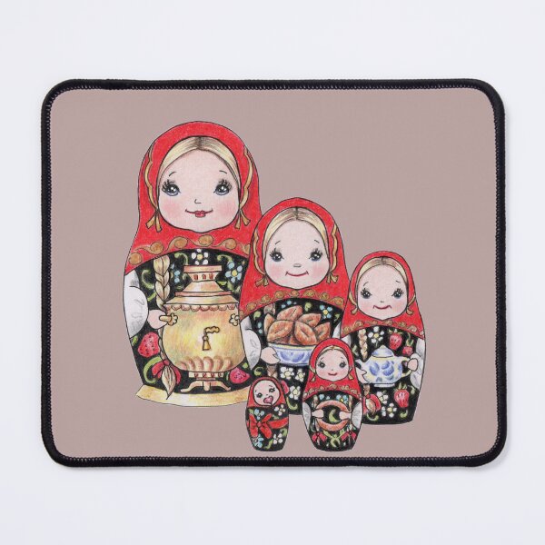 Item preview, Matryoshka doll set portrait designed and sold by Katerina Makarova.