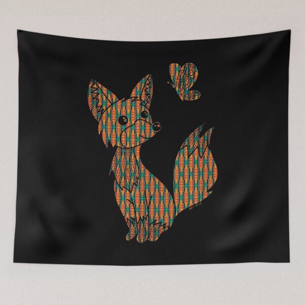 Item preview, The fox Gaheris and the butterfly designed and sold by PolairmozaiC.