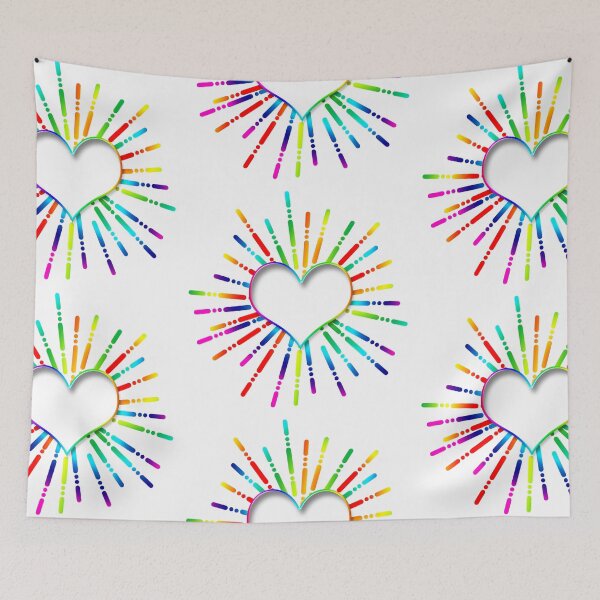 Item preview, A heart with colored rays that deserves to be filled designed and sold by Goliardika-Shop.
