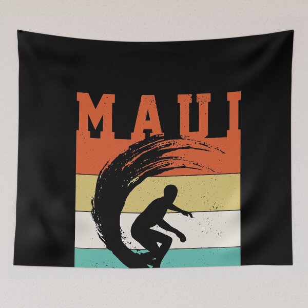 Item preview, Maui Surfing Vintage Surf Hawaiian Islands Surfer designed and sold by ShaneGuzman.