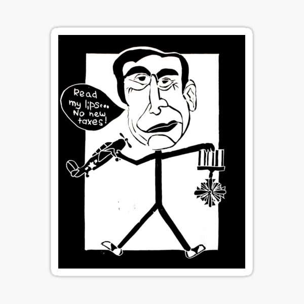 George HW Bush Sticker