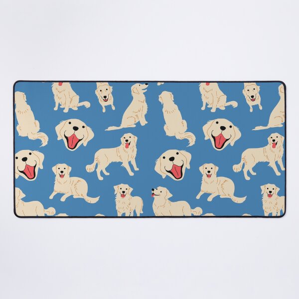 Item preview, English Cream Golden Retriever - Royal Caribe Blue designed and sold by frankyou.
