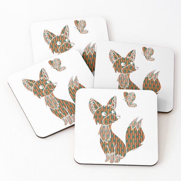 Item preview, The fox Gaheris and the butterfly designed and sold by PolairmozaiC.