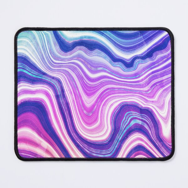 Item preview, Groovy Agate! Pink, blue, white, aqua, violet, purple, dark blue designed and sold by hardscuffle.