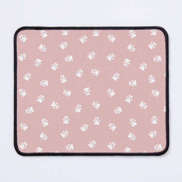 Item preview, Posh pink paws prints, watercolour cat dog paws pattern designed and sold by RoseMaryWP.