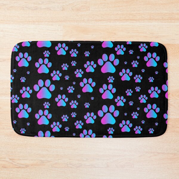 Item preview, Purple Blue Ombre Pawprint Pattern  designed and sold by Deborah Camp.