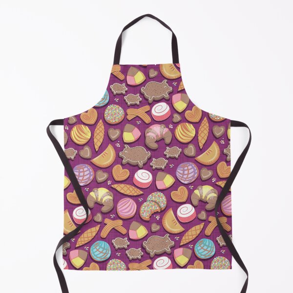 Item preview, Mexican Sweet Bakery Frenzy // pink background // pastel colors pan dulce designed and sold by SelmaCardoso.
